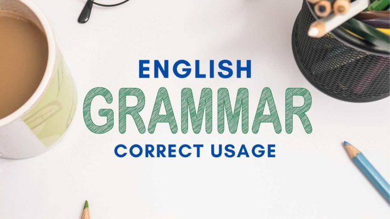 english grammar and correct usage test