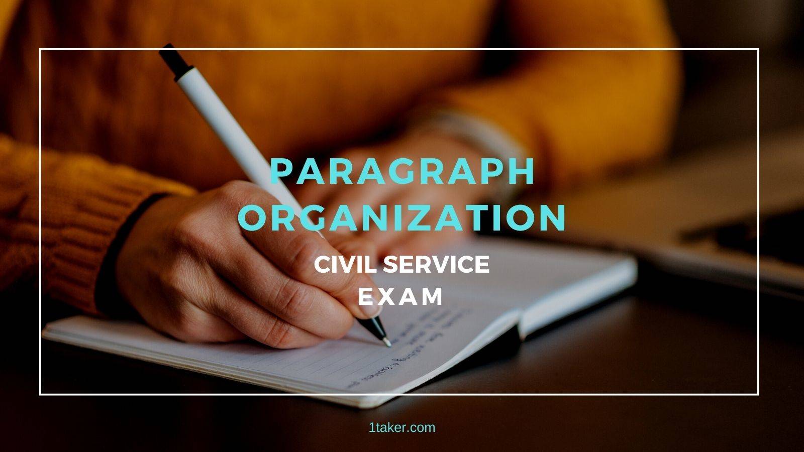 paragraph organization civil service exam philippines