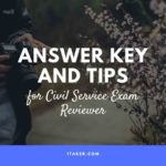 civil service exam answer key and tips philippines