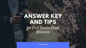 civil service exam answer key and tips philippines